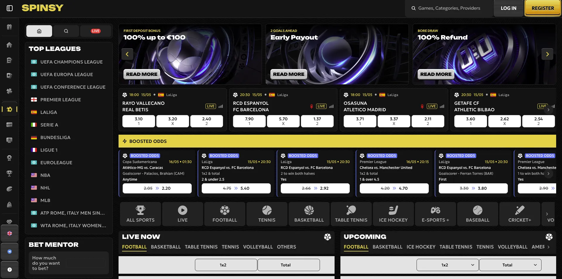 Show bets 21